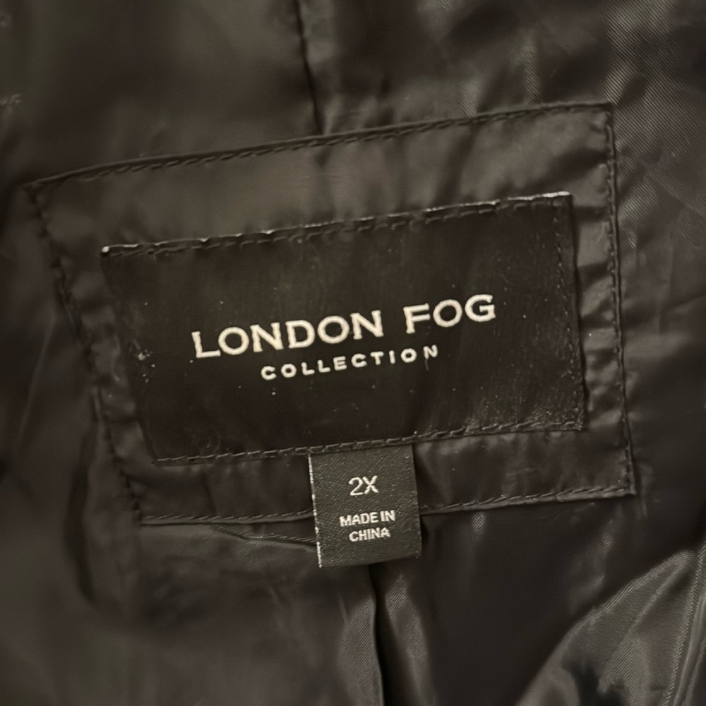 London fog Down Black 2X full length
